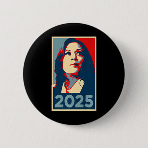 Bóton Redondo 5.08cm Empower 2025 Inauguration Kamala Harris Posto Obam