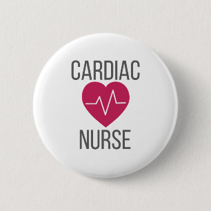 Bóton Redondo 5.08cm Enfermeira Cardiológica Presente Cardíaco Presen