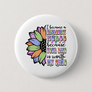 Bóton Redondo 5.08cm Enfermeira de Emergência...