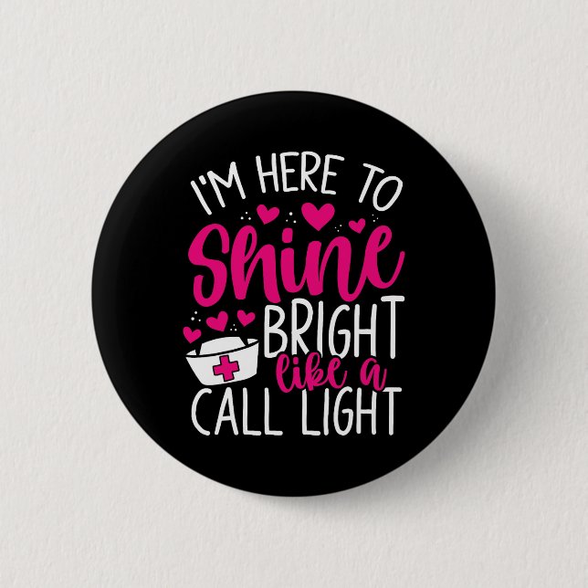 Bóton Redondo 5.08cm Enfermeiro Apreciação Mês Enfermeiro Crachá Reel C (Frente)