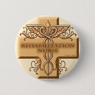Bóton Redondo 5.08cm Enfermeiro de reabilitação