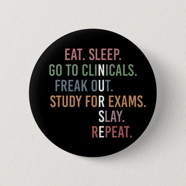 Bóton Redondo 5.08cm Enfermeiro, estudante de Enfermeiro, Enfermeiro, E (Frente)