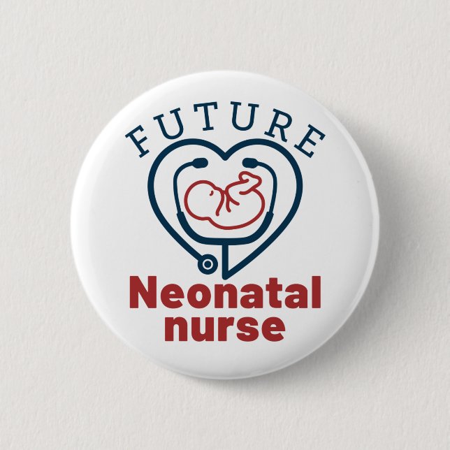 Bóton Redondo 5.08cm Enfermeiro Neonatal Futuro (Frente)