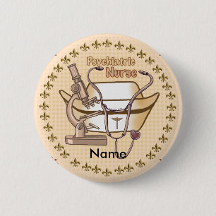 Bóton Redondo 5.08cm Enfermeiro Psiquiátrico