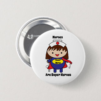 Bóton Redondo 5.08cm Enfermeiros Super Heroes Personalizam