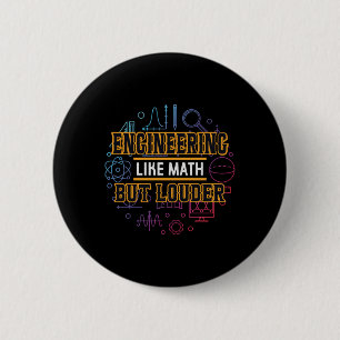 Bóton Redondo 5.08cm Engenharia De engenheiros Como Matemática