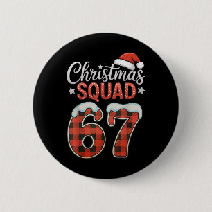 Bóton Redondo 5.08cm Engraçado 67 Seis Sete Meme Brainrot 67 Natal Squa