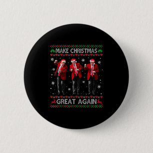 Bóton Redondo 5.08cm Engraçado Dança Trump Torne o Excelente de Natal n