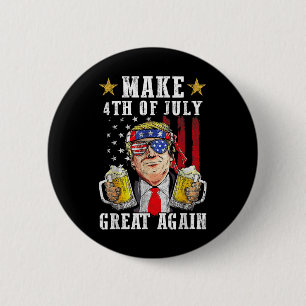 Bóton Redondo 5.08cm Engraçado Dia da Independência Do Trump Torne 4 De