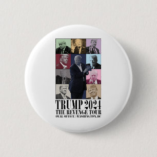 Bóton Redondo 5.08cm Engraçado Donald Trump Na Volta À Vingança Ultra M