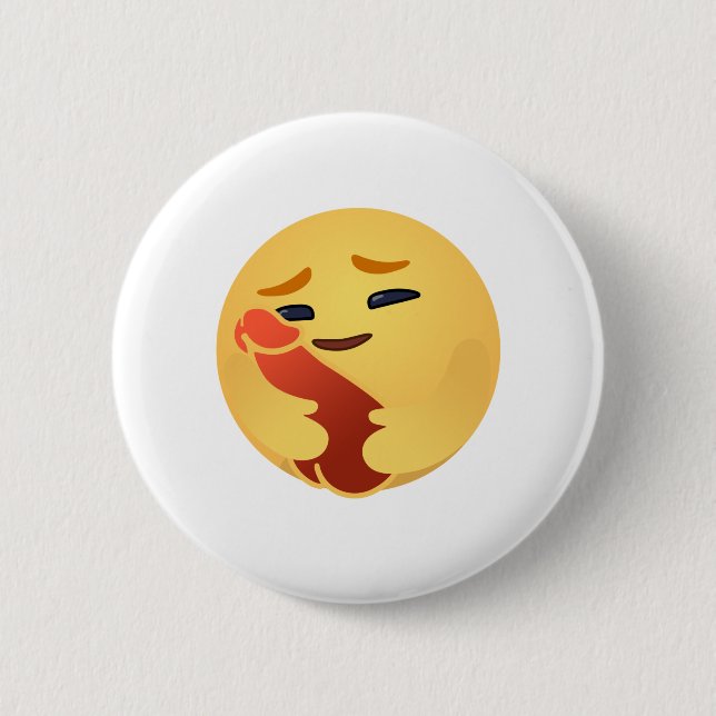 Bóton Redondo 5.08cm Engraçado Emojis Facebook (Frente)