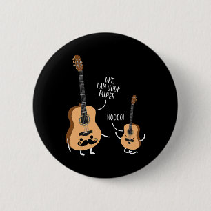 Bóton Redondo 5.08cm Engraçado, Eu Sou Seu Pai T Shirt Ukulele Guitar