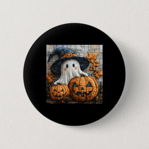Bóton Redondo 5.08cm Engraçado Fantasma Pumpkin Bonito Patches de Hallo