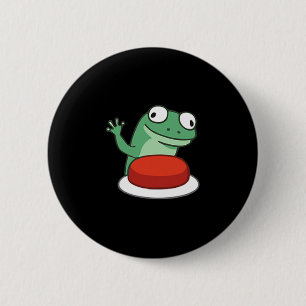 Bóton Redondo 5.08cm Engraçado Lizard Button Meme T-shirt.png
