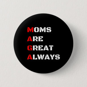 Bóton Redondo 5.08cm Engraçado Mãe Dia de as mães Merch Mama Para A Fam