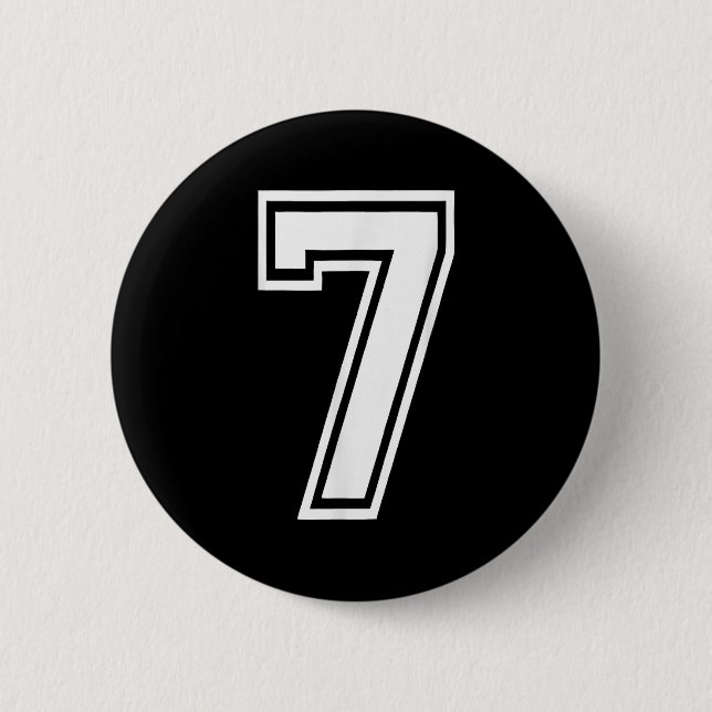 Bóton Redondo 5.08cm Engraçado Número 7 67 Meme Figurino Correspondente (Frente)