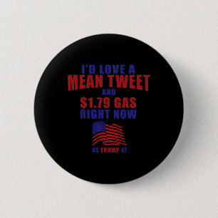 Bóton Redondo 5.08cm Engraçado Pro Trump Supporter Id Adora Um Meio Gás
