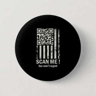 Bóton Redondo 5.08cm Engraçado Qr Digitalize-me Trump 45_47 Tee Trump D