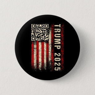 Bóton Redondo 5.08cm Engraçado Qr Donald Trump Dancing 4745 Code Video