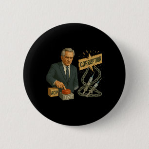 Bóton Redondo 5.08cm Engraçado Trump Robert Kennedy Jr. Todo Cdc Meme A