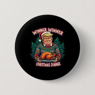 Bóton Redondo 5.08cm Engraçado Vencedor do Humor no Natal, Christma