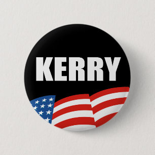 Bóton Redondo 5.08cm Engrenagem da eleição de JOHN KERRY