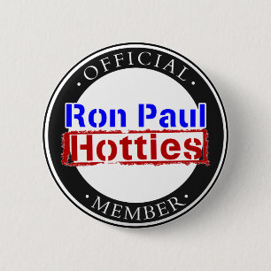 Bóton Redondo 5.08cm Engrenagem de Ron Paul Hotties