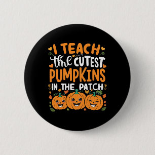 Bóton Redondo 5.08cm Ensino Os Pumpkins Mais Bonitos No Dia Das Bruxas