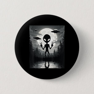 Bóton Redondo 5.08cm Ento Cósmico Ufos Extraterrestre Ufos Alienígena E