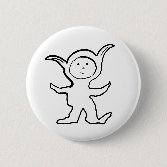 Bóton Redondo 5.08cm Enxaqueca-chupa-chupa-chupa Design (Frente)