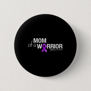 Bóton Redondo 5.08cm Epilepsia Consciência Mês Mãe de um Guerreiro Roxo