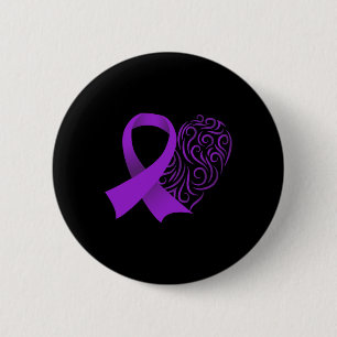 Bóton Redondo 5.08cm Epilepsia Consciência Mês Roxo Advocacia da Fita E