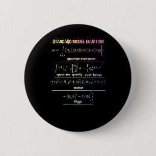 Bóton Redondo 5.08cm Equação Modelo Padrão De Nerdy - Presente Para Fís