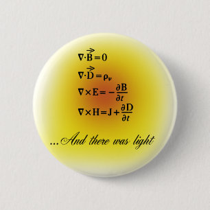 Bóton Redondo 5.08cm Equações de Maxwell