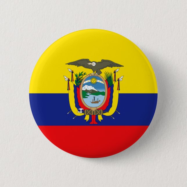 Bóton Redondo 5.08cm Equador (Frente)