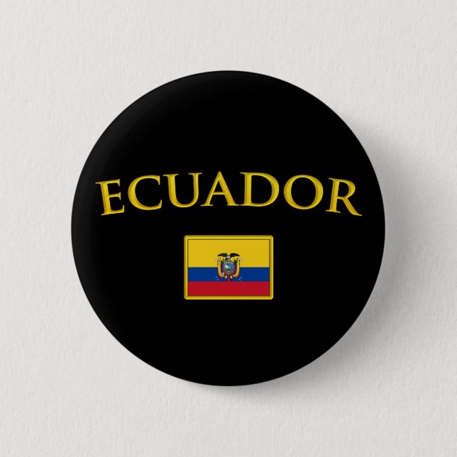 Bóton Redondo 5.08cm Equador dourado (Frente)
