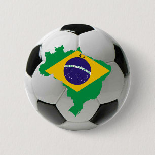 Bóton Redondo 5.08cm Equipa nacional de Brasil