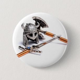 Bóton Redondo 5.08cm Equipamento de Viking