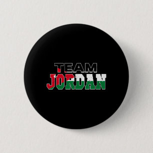 Bóton Redondo 5.08cm Equipe Bandeira Jordaniana Patriótica Jordânia