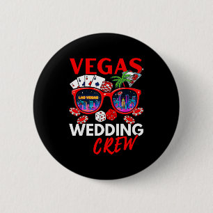 Bóton Redondo 5.08cm Equipe de casamento engraçada de vegas 2026 desped