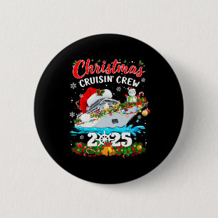 Bóton Redondo 5.08cm Equipe de Cruzeiros de Natal 2025 Família Correspo