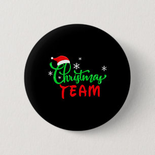 Bóton Redondo 5.08cm Equipe de Natal Engraçado Presente de Combinação F