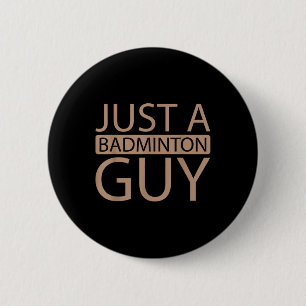 Bóton Redondo 5.08cm Equipe De Tartaruga Badminton - Jogador Apenas Um