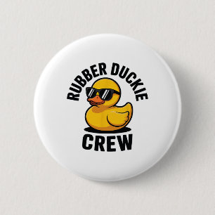 Bóton Redondo 5.08cm Equipe do Rubber Duckie ama chuveiros do Rubber Du