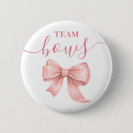 Bóton Redondo 5.08cm Equipe Laços Rosa Jogo de Votação de Revelação de