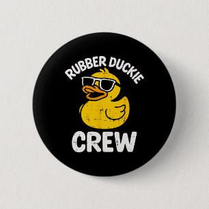 Bóton Redondo 5.08cm Equipe Rubber Duckie Pato Amarelo Engraçado Equipe