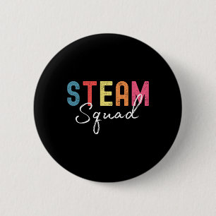 Bóton Redondo 5.08cm Equipe Steam de Volta à Escola Primeiro Dia Profes