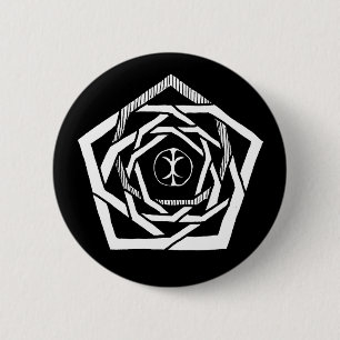 Bóton Redondo 5.08cm Erisiano Mandala Inverso