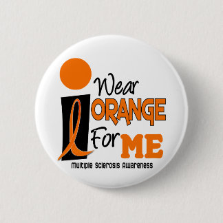 Bóton Redondo 5.08cm Esclerose múltipla do MS eu visto a laranja para