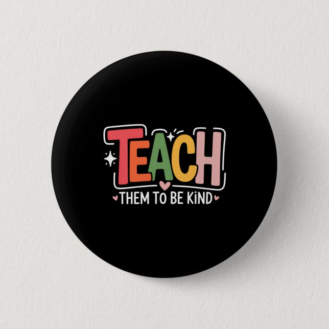 Bóton Redondo 5.08cm Escola de Professora Fofa (Frente)